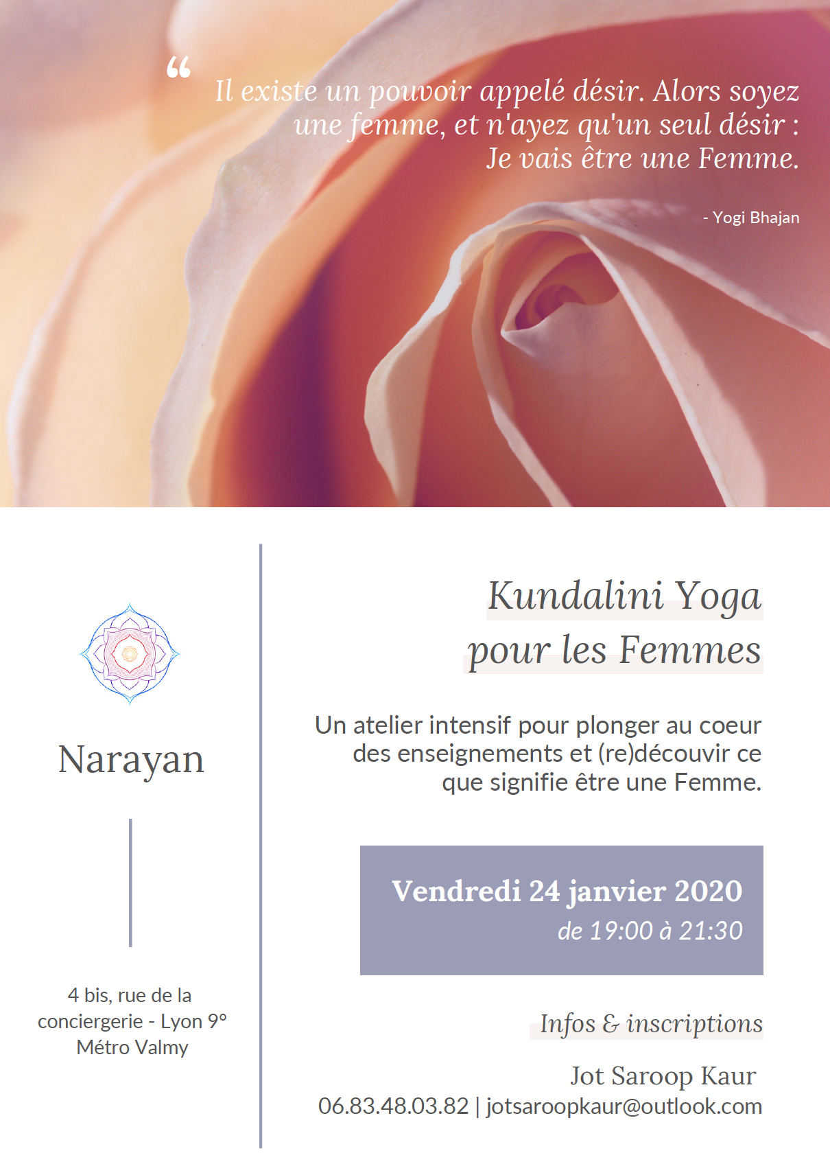 Atelier intensif – Kundalini Yoga pour les femmes